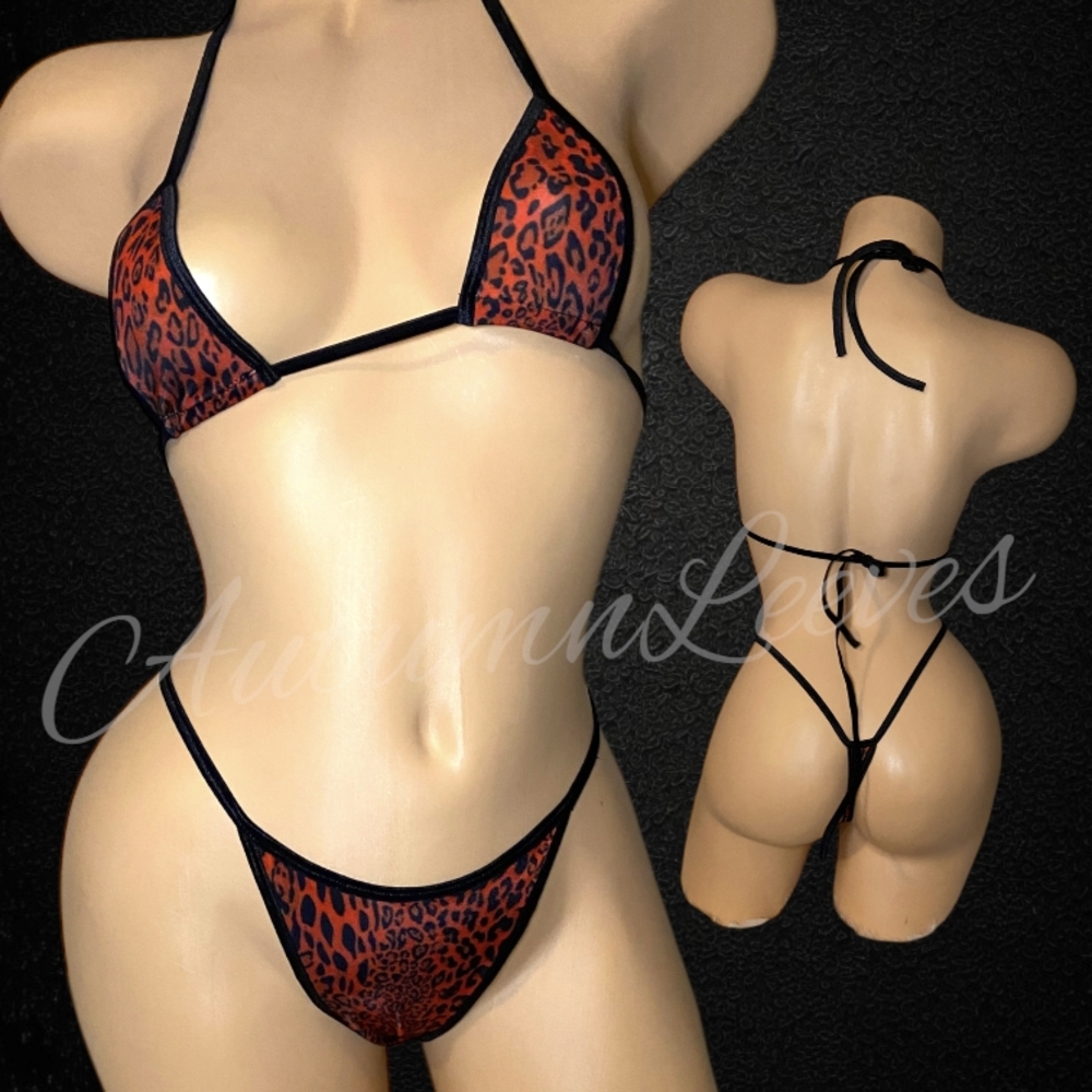 Leopard Print Bikini Set